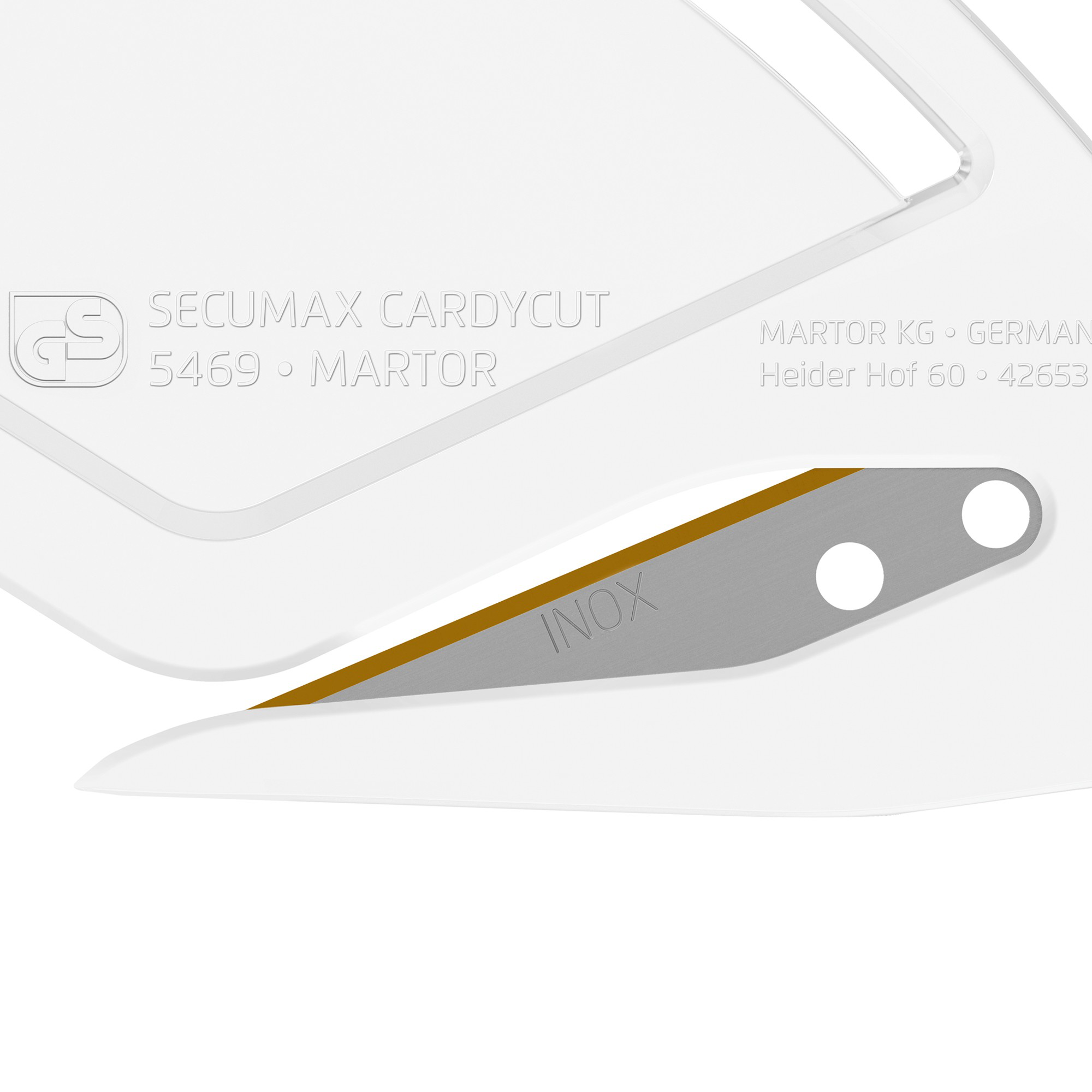 Disposable knife, non-corrosive, 2 mm cutting depth